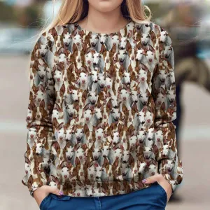 Ibizan Hound - Full Face - Premium Sweatshirt