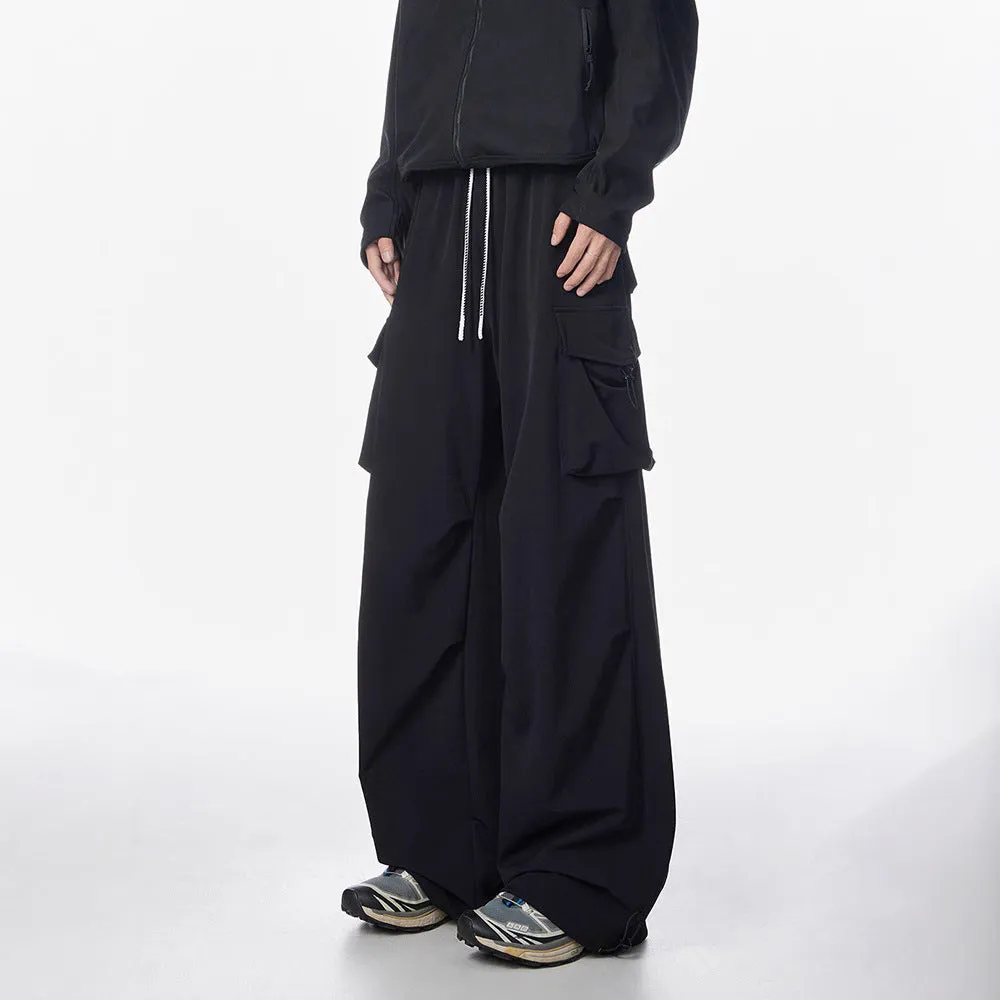 Ice Silk Thin Casual Working Pants Beam Foot Umbrella Soldier Matchet Pants Tactical Pants