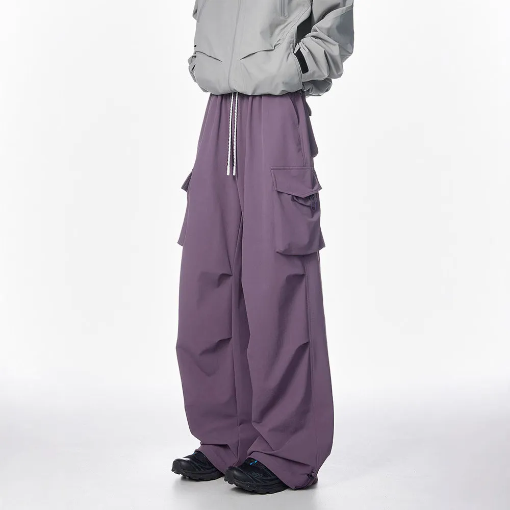 Ice Silk Thin Casual Working Pants Beam Foot Umbrella Soldier Matchet Pants Tactical Pants