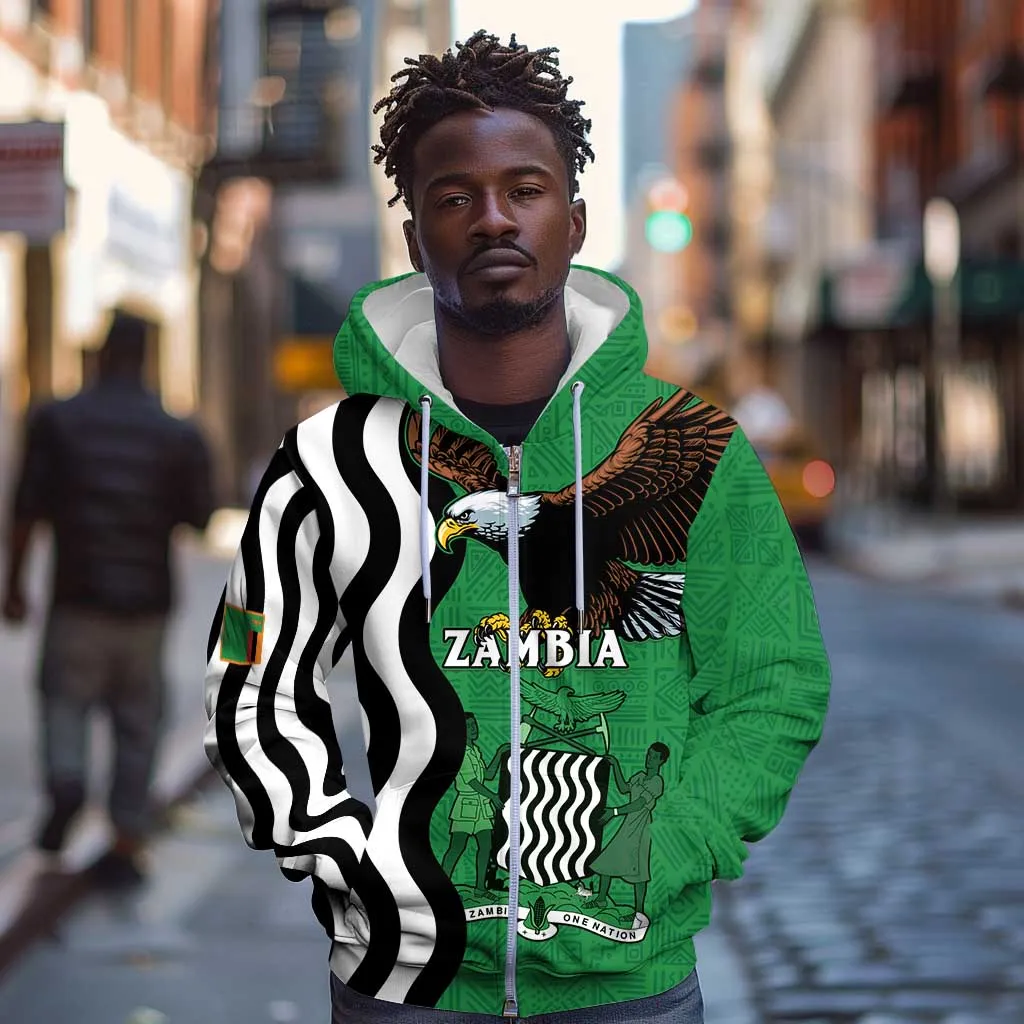 Icitungu ca Zambia Zip Hoodie One Zambia One Nation LT15