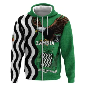 Icitungu ca Zambia Zip Hoodie One Zambia One Nation LT15