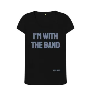 I'm With The Band Scoop Neck Tee
