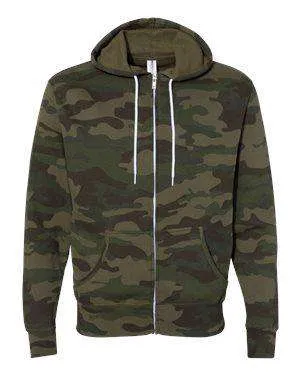 Independent Trading Unisex Full-Zip Hoodie Sweatshirt - AFX90UNZ