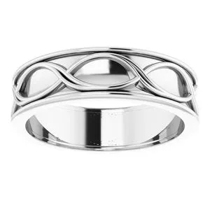 Infinity-Inspired Band 51741 - 6 mm