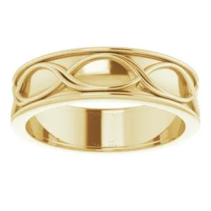 Infinity-Inspired Band 51741 - 6 mm