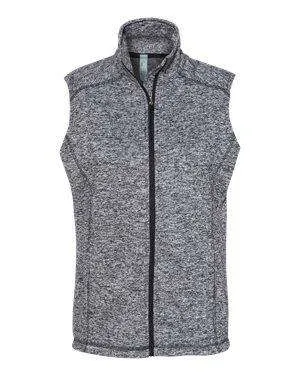 J America Women's Cosmic Pocket Full-Zip Fleece Vest - 8625