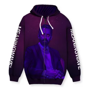 JBPWAVE: AESTHETIC Men's Zip-Up Hoodie