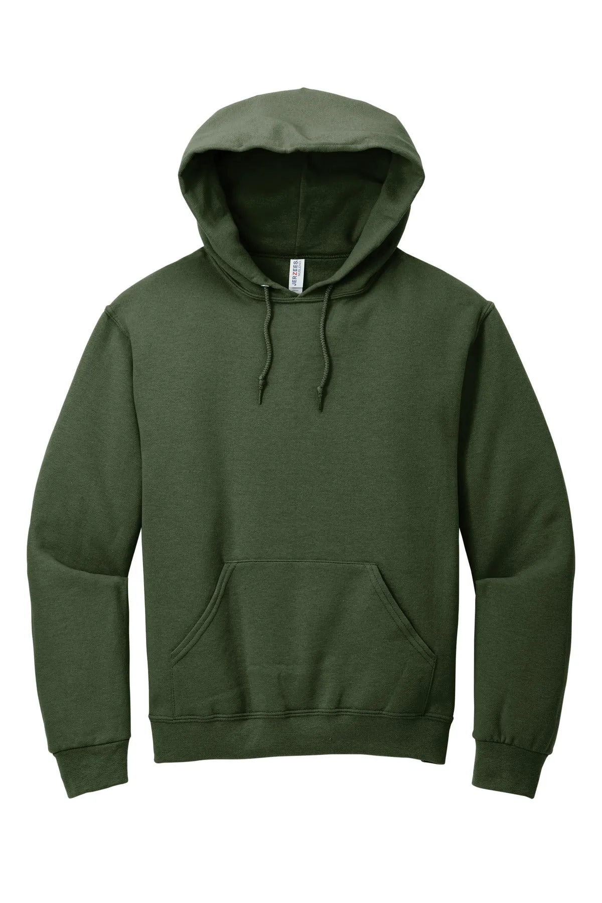 Jerzees NuBlend Pullover Hooded Sweatshirt.  996M Military Green
