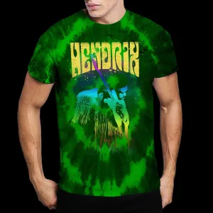 Jimi Hendrix Unisex T-Shirt: Hear the Vibe (Wash Collection) (RO)