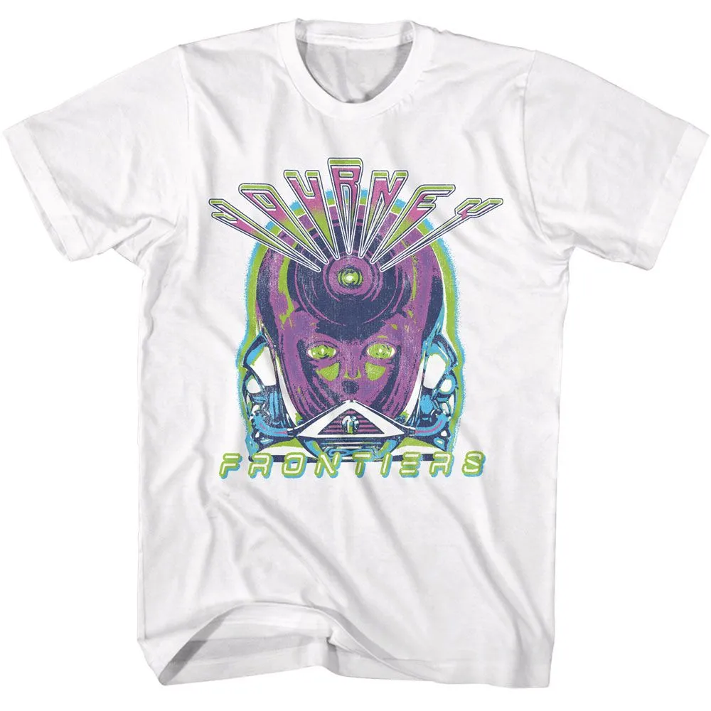 Journey Frontiers Neon White Short Sleeve T-Shirt