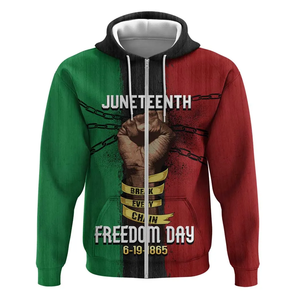 Juneteenth Freedom Day Hoodie Black Pride Month DT02