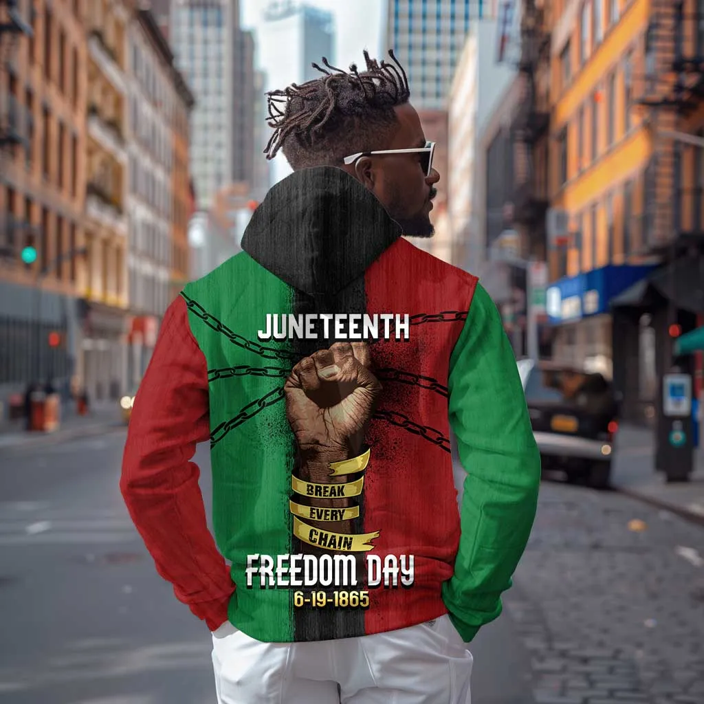 Juneteenth Freedom Day Hoodie Black Pride Month DT02