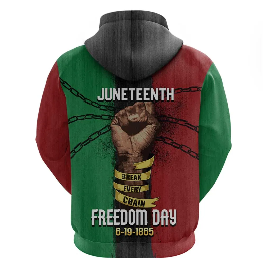 Juneteenth Freedom Day Hoodie Black Pride Month DT02