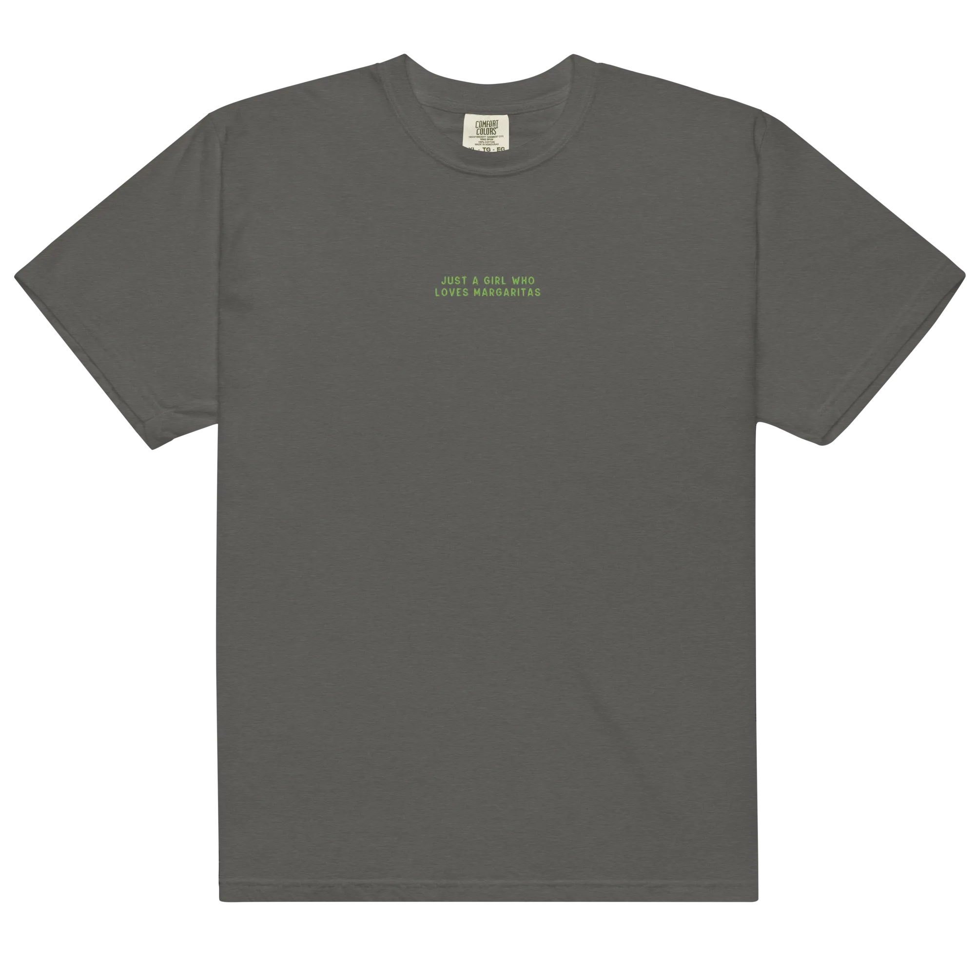 Just A Girl Who Loves Margaritas Embroidered Premium T-Shirt