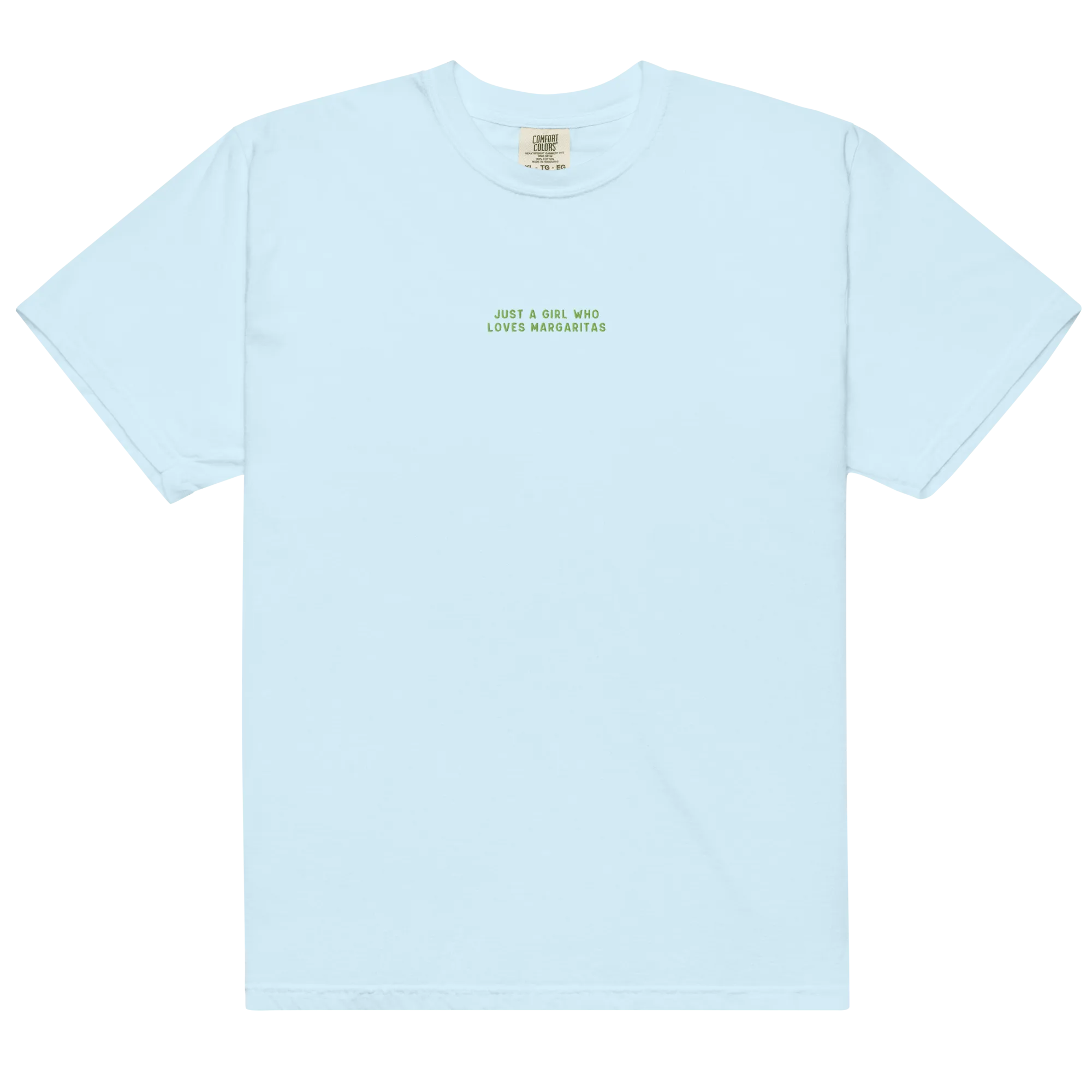 Just A Girl Who Loves Margaritas Embroidered Premium T-Shirt