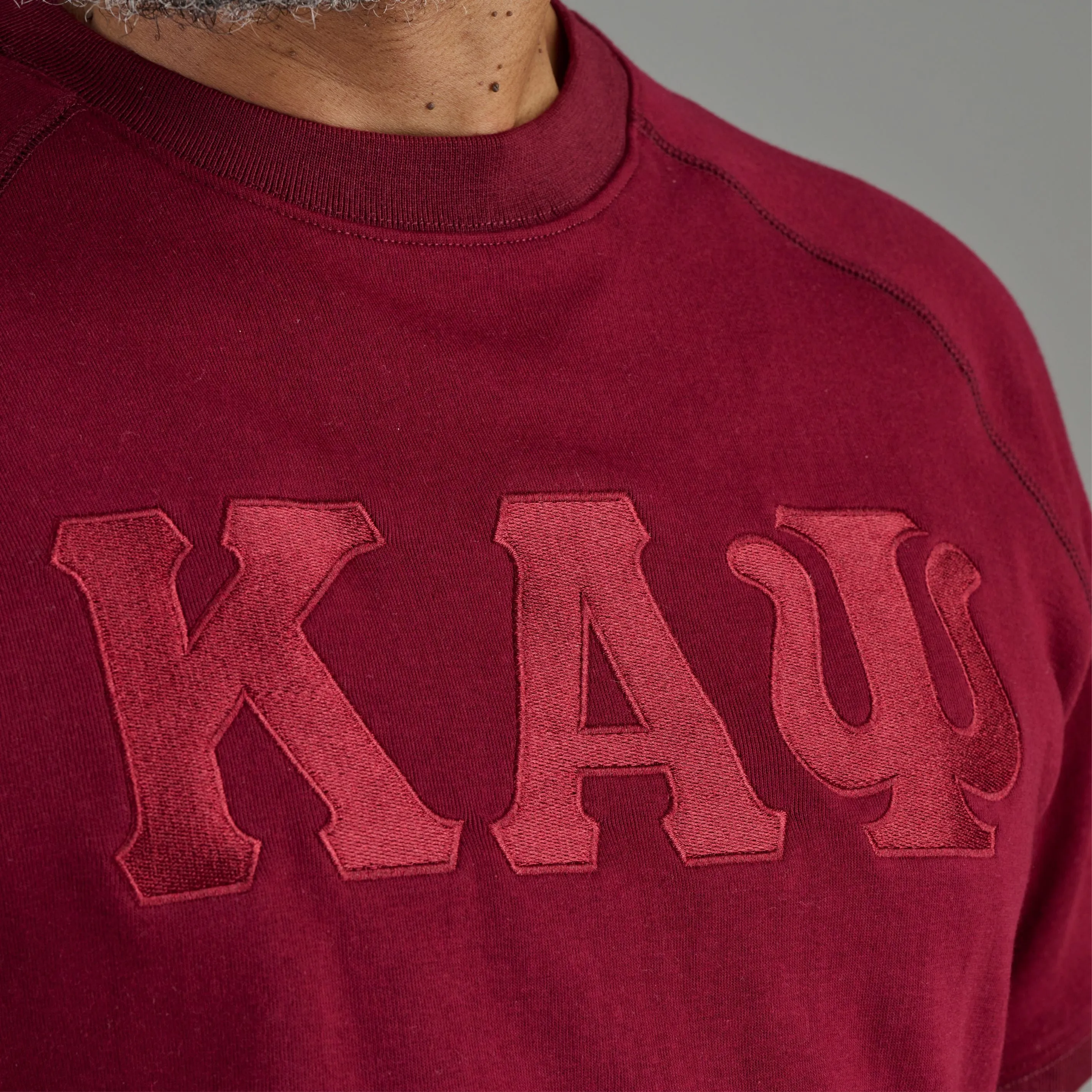 Kappa Alpha Psi 3-Letter Tonal Short Sleeve Crewneck-FINAL SALE