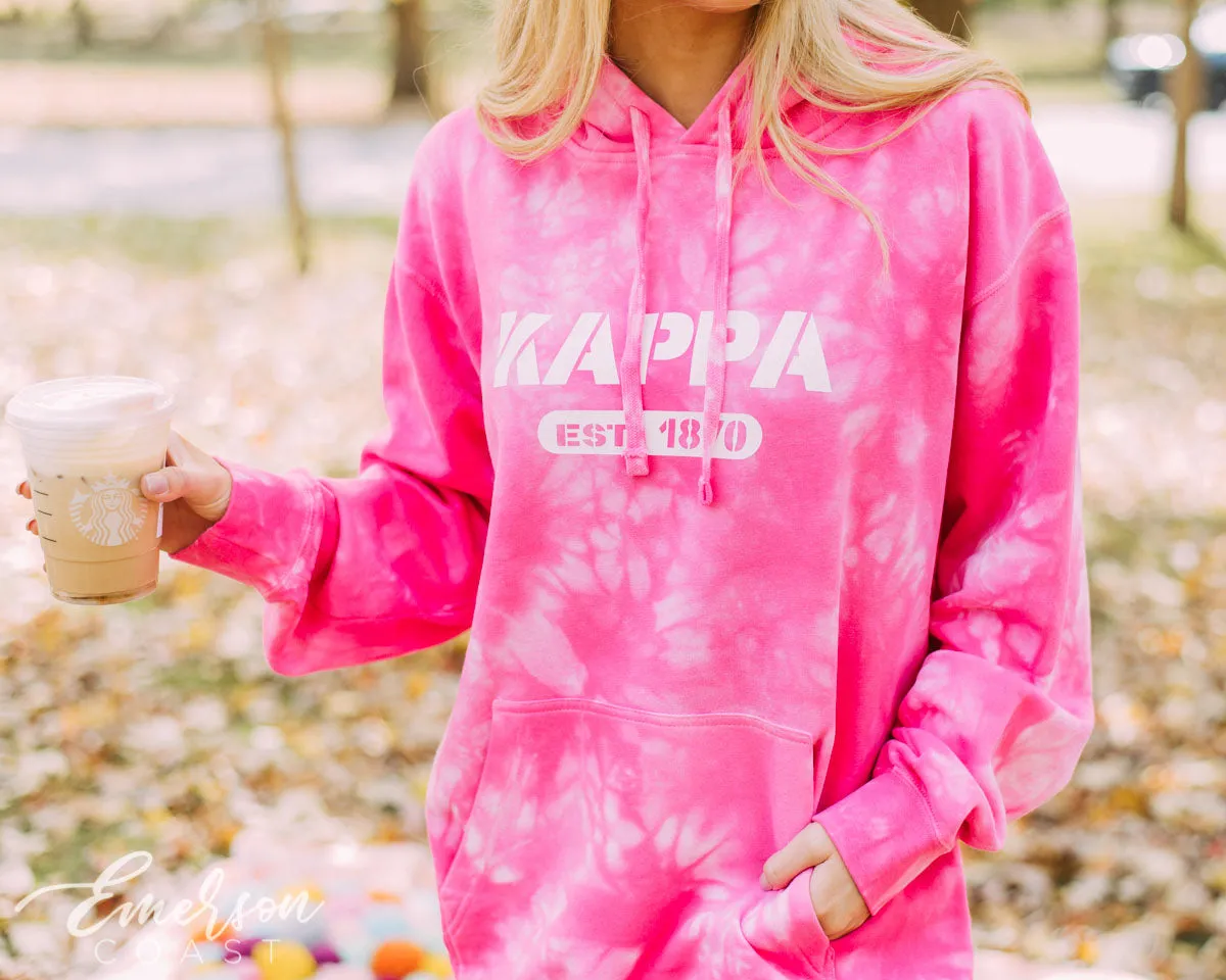 Kappa Pink Crystal Wash Hoodie