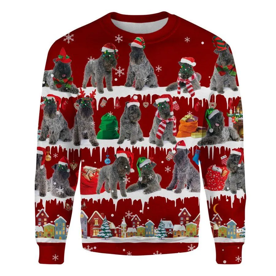 Kerry Blue Terrier - Snow Christmas - Premium Sweatshirt