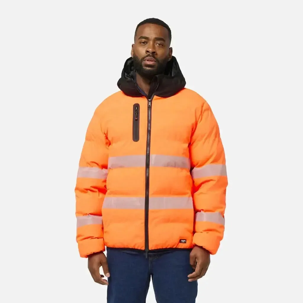 KingGee Hi Vis Biomotion Water Repellent Puffer Jacket K55011