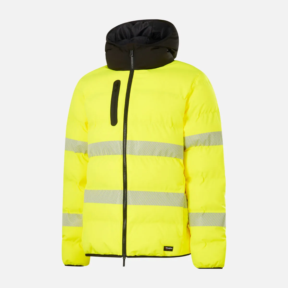 KingGee Men's Originals Hi Vis Biomotion Water Repellent Puffer - Yellow