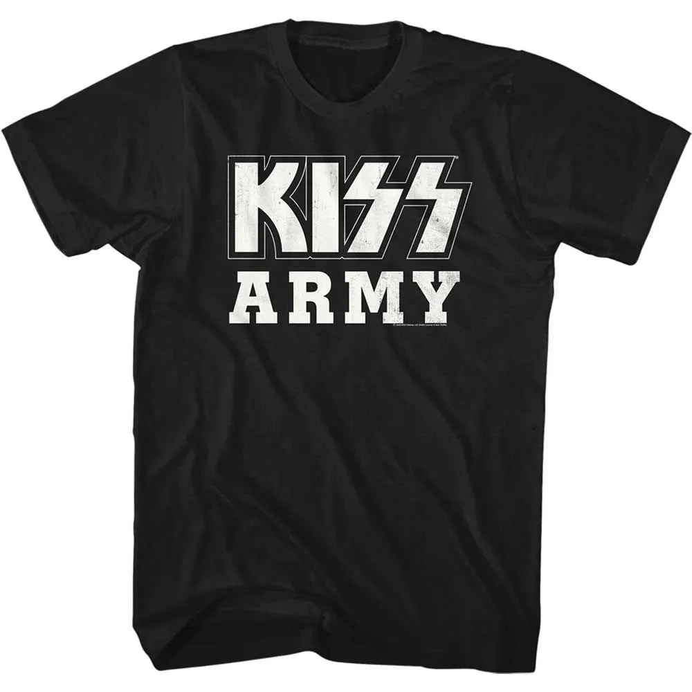 KISS Black and White KISS Army T-Shirt