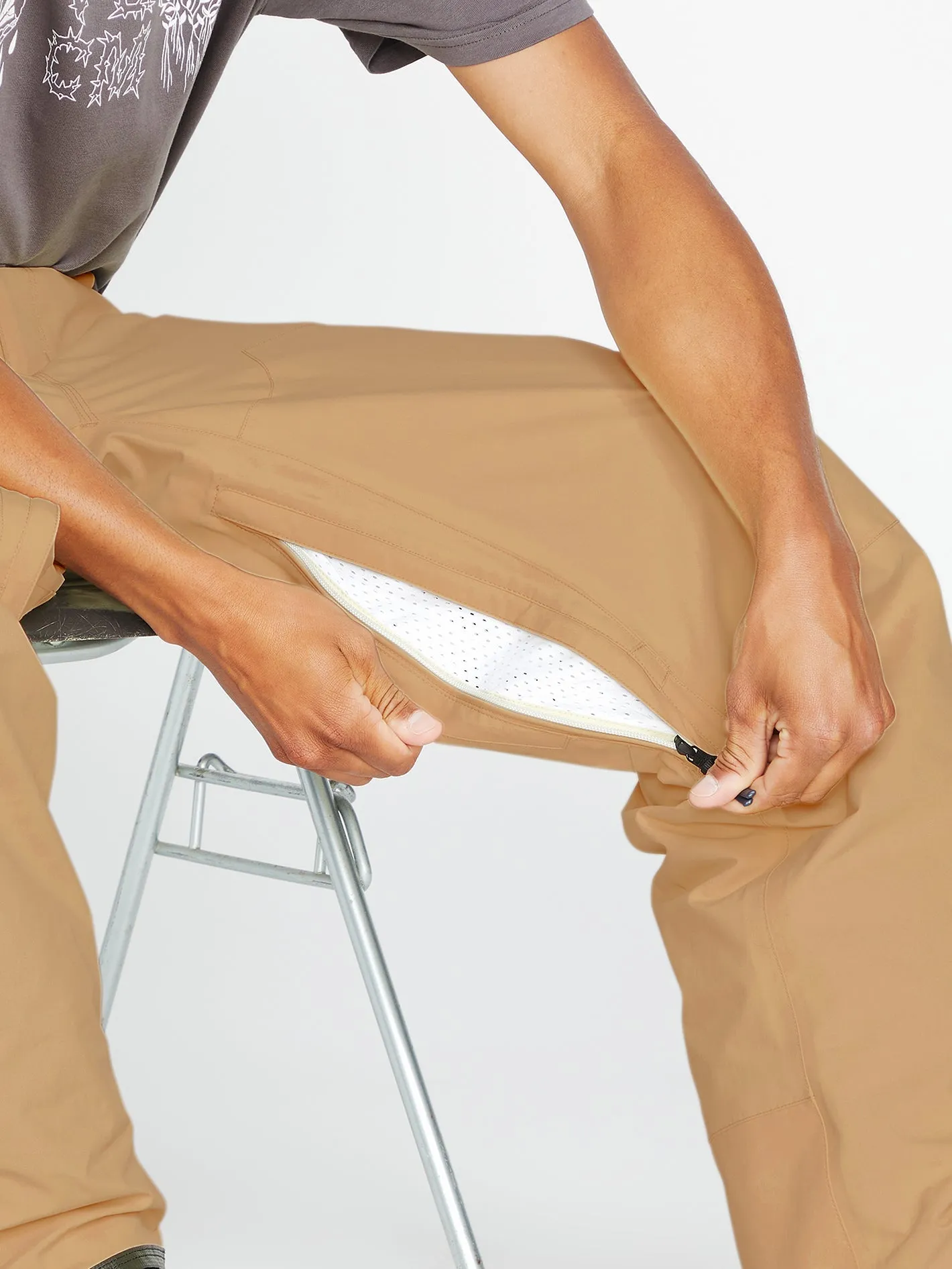 L Gore-Tex Trousers - Caramel