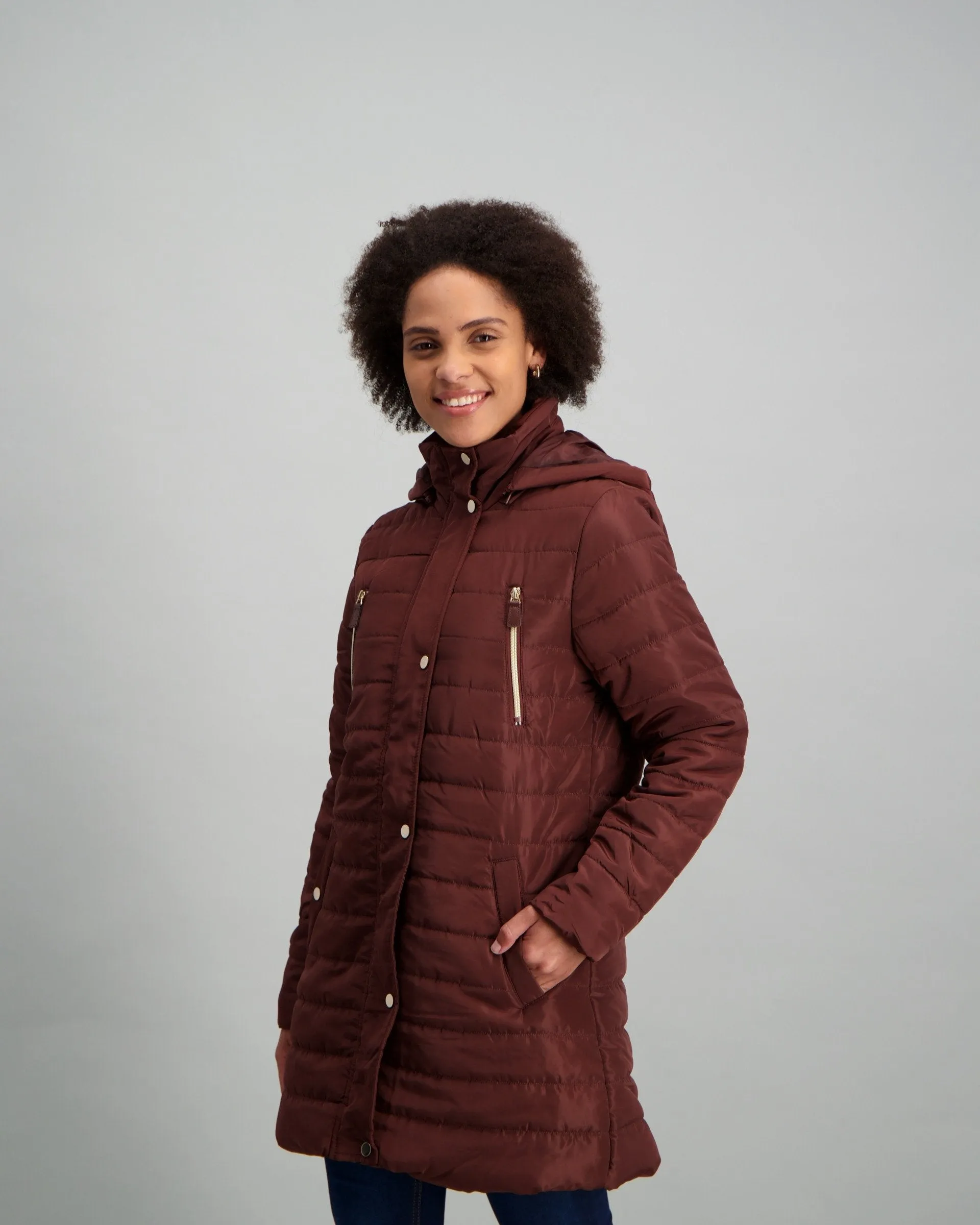Ladies-Fashion Puffer Jacket