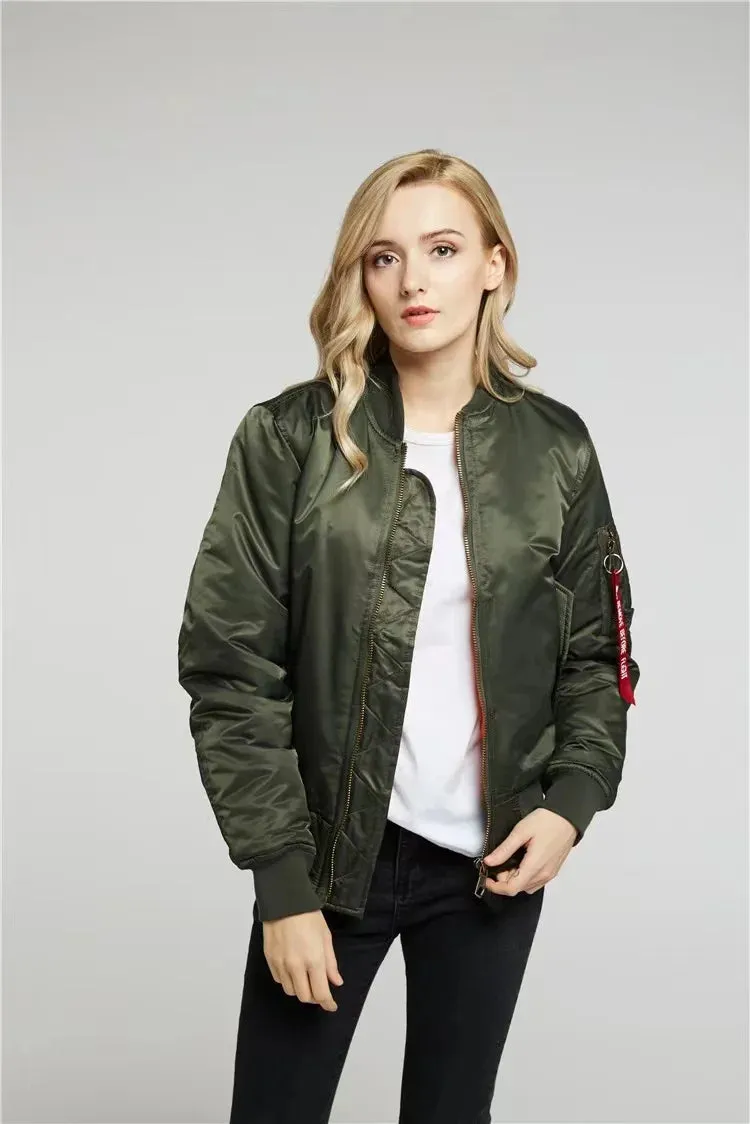 Leanna - Stilvolle Warme Bomberjacke