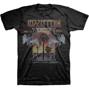 Led Zeppelin Unisex T-Shirt: Inglewood (RO)