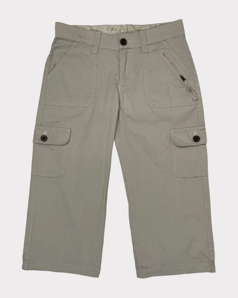 Lee Beige Cargo Capri Pants (W28)