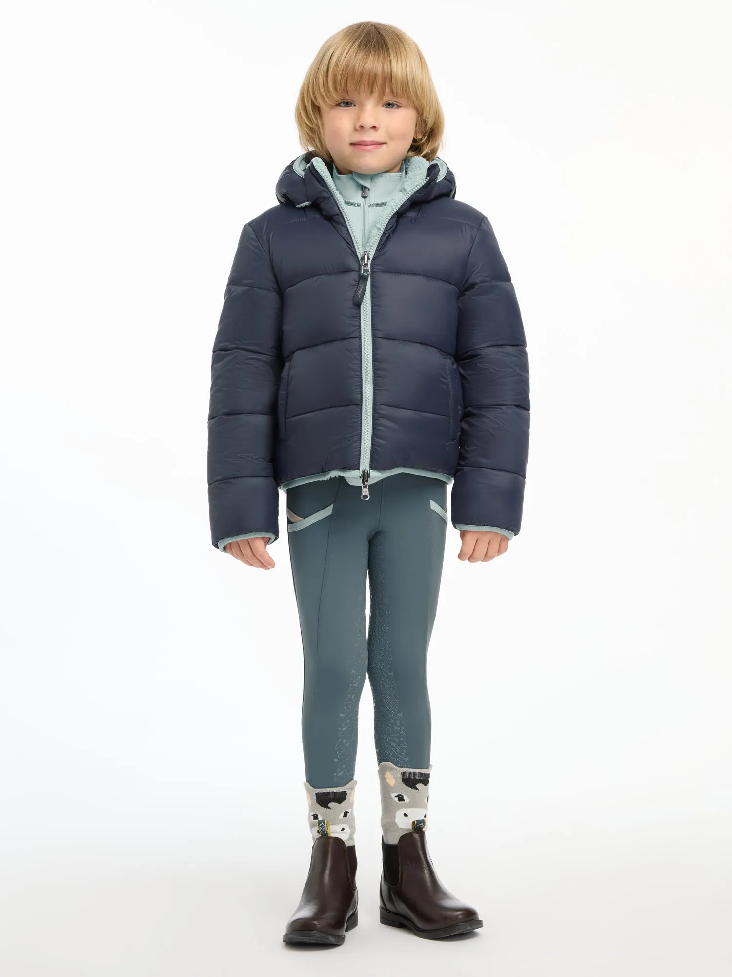 LeMieux Mini Navy Megan Reversible Puffer