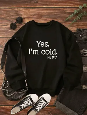 Lemon Tart Women's Printed Sweatshirt LTWPRSW3 - Black