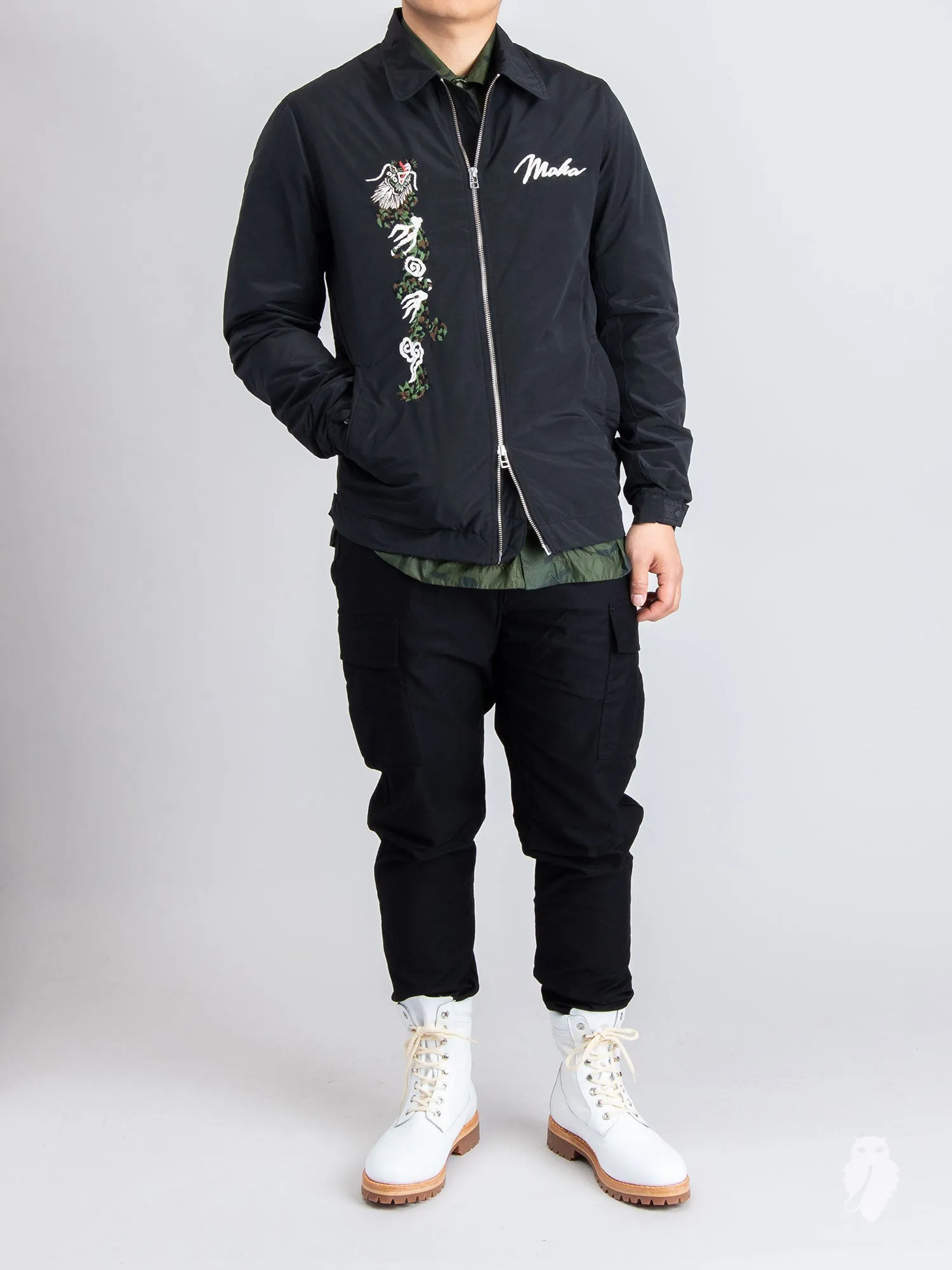 Leopard Tour Jacket in Black