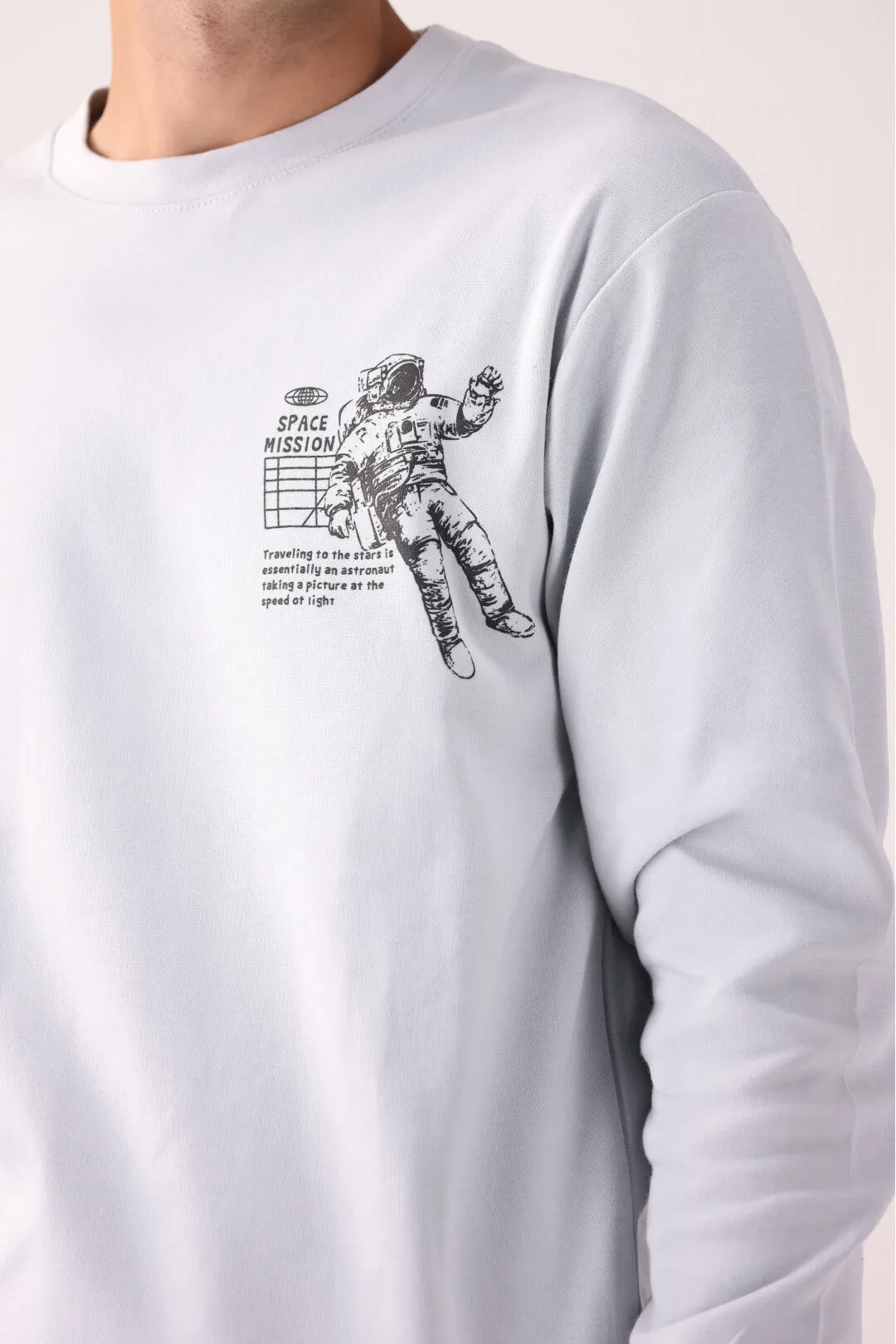 Light Grey Graphic Sweatshirt