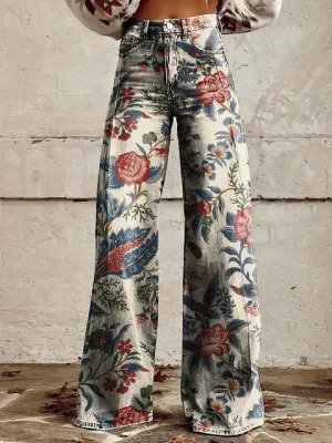 LIRA | VINTAGE-STYLE WIDE-LEG PANTS