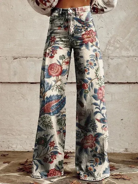 LIRA | VINTAGE-STYLE WIDE-LEG PANTS