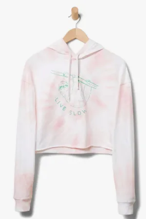 Live Slow Crop Hoodie
