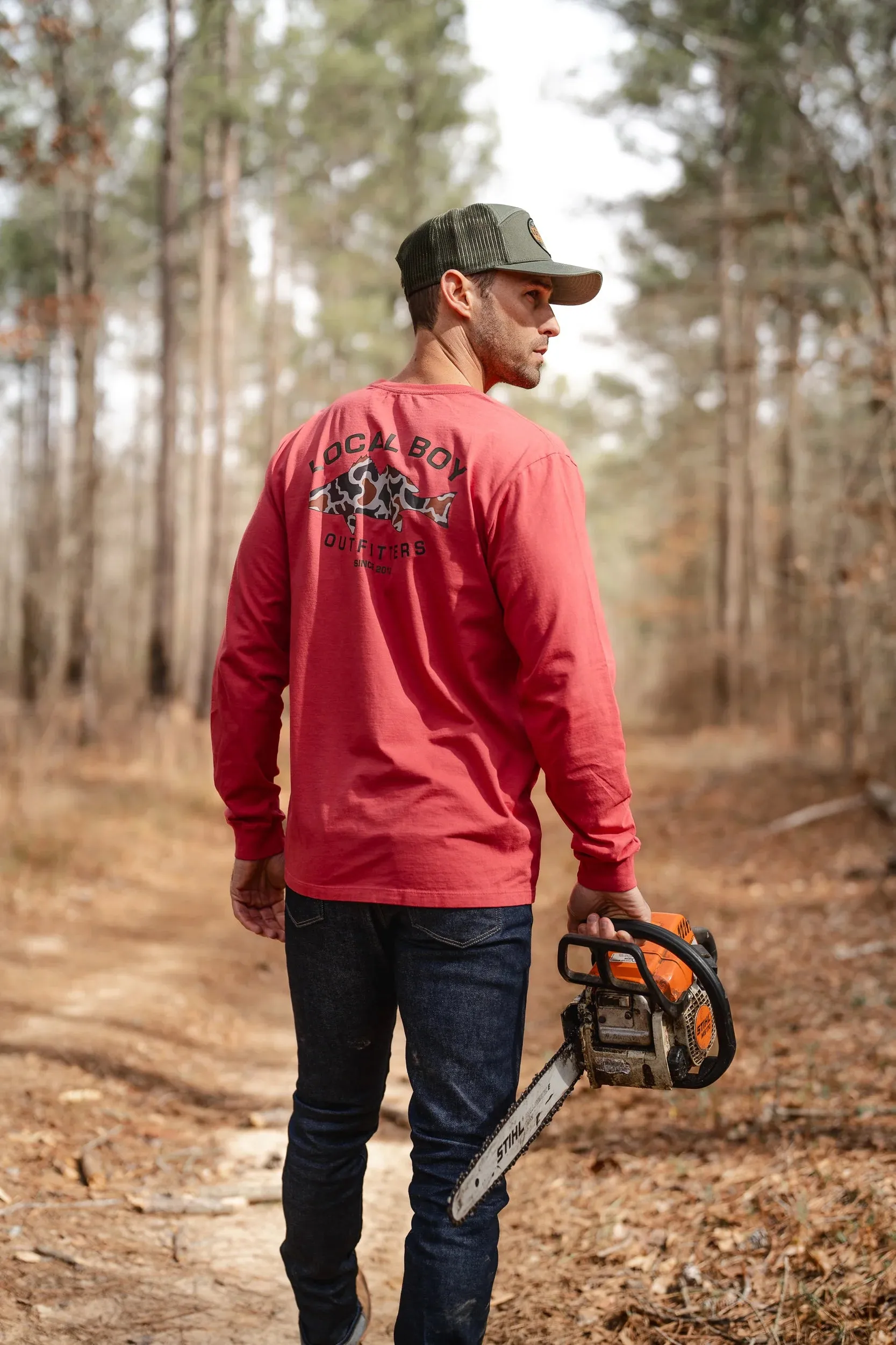 Local Boy Vintage Redfish LS Tee