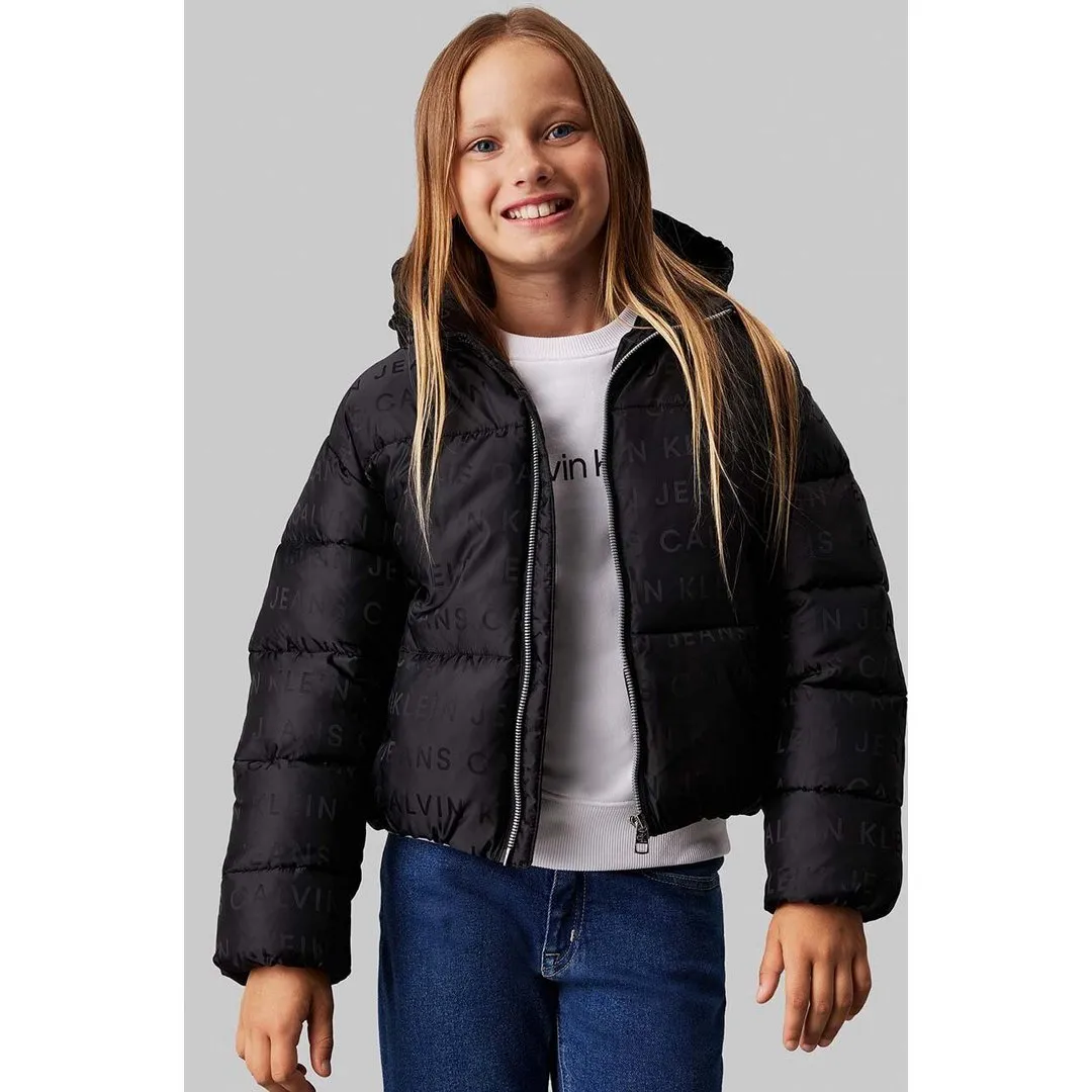 Logo Aop Puffer Jack
