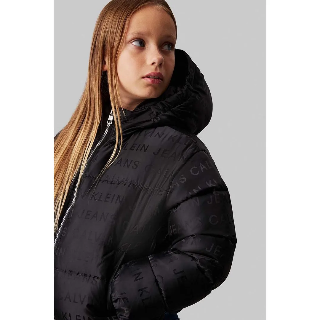 Logo Aop Puffer Jack
