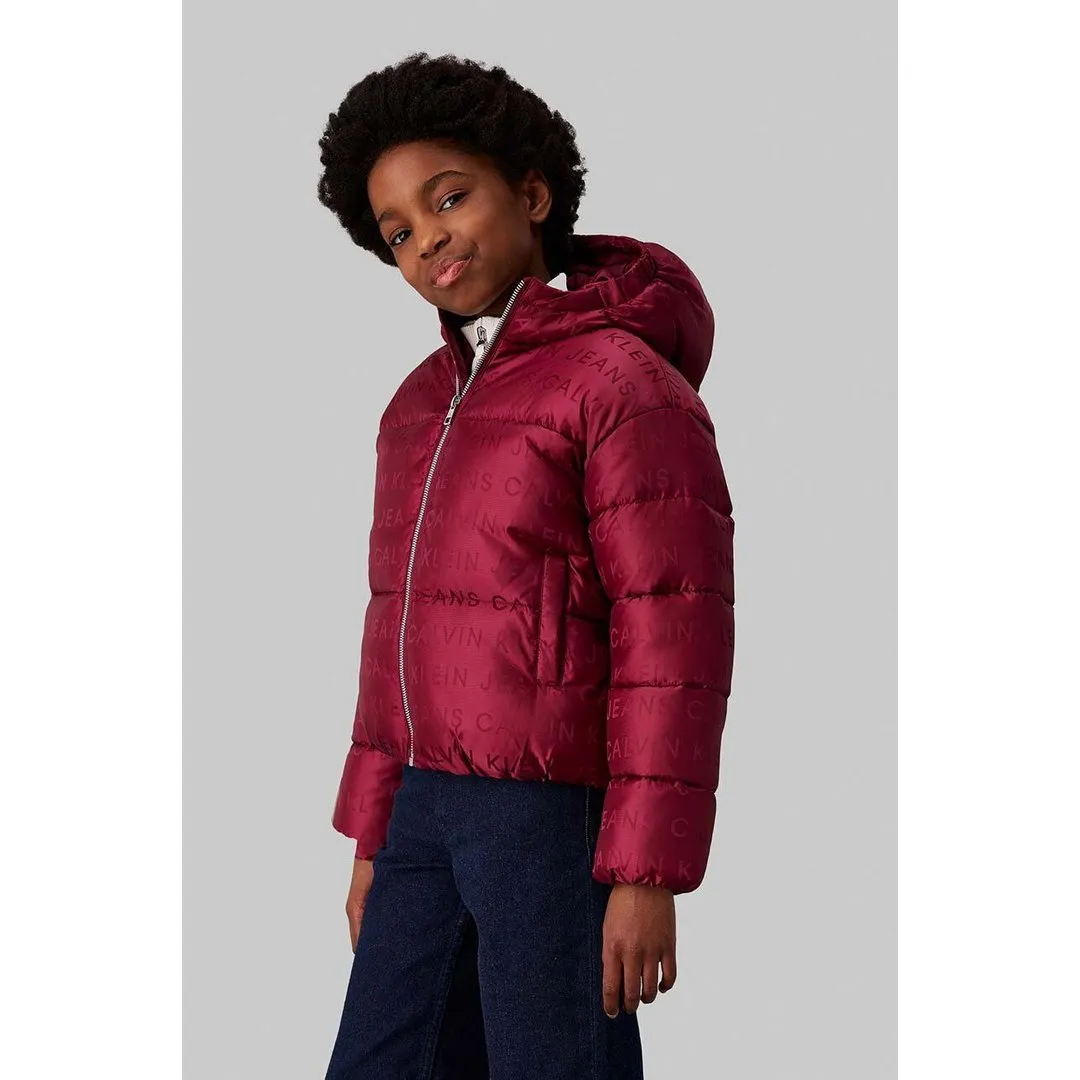 Logo Aop Puffer Jack