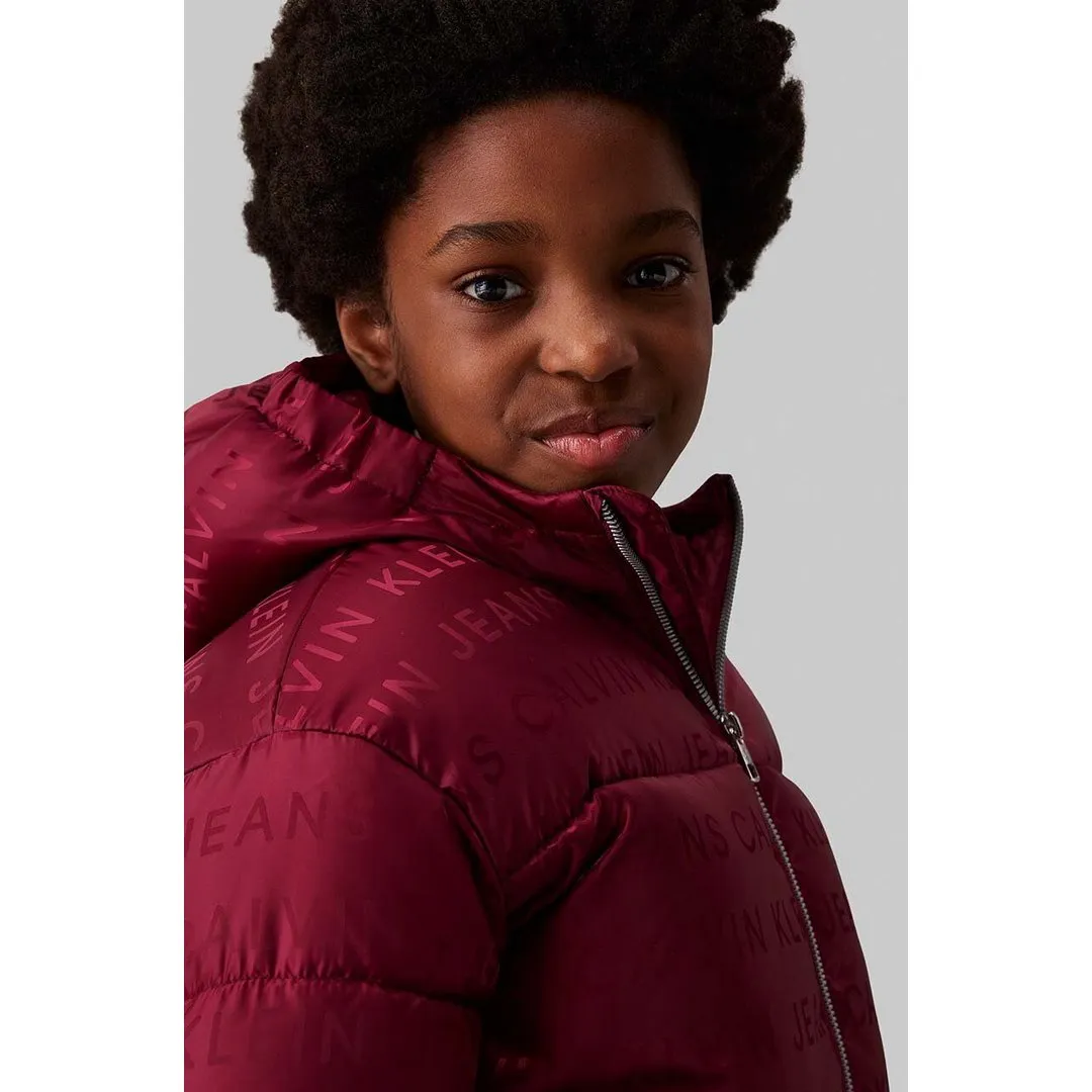 Logo Aop Puffer Jack