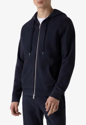 Loopback Zip-Up Hooded Sweatshirt