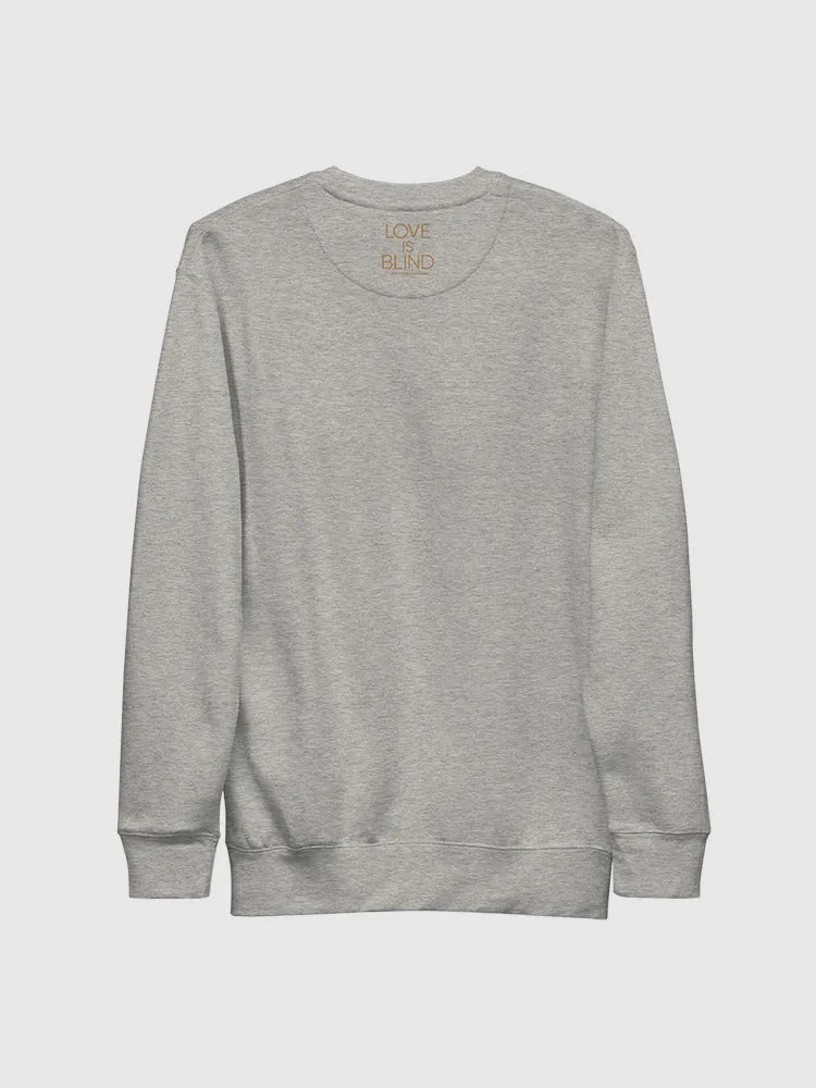 Love is Blind Habibi Pocket Logo Embroidered Crewneck Sweatshirt