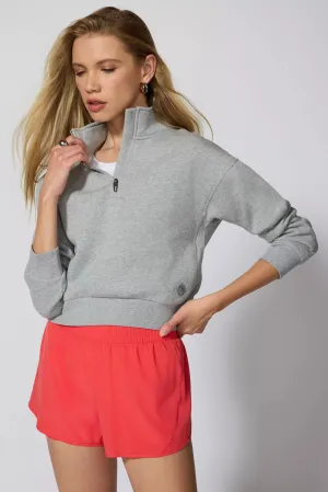 Luxefleece 1/4 Zip  - Htr Concrete