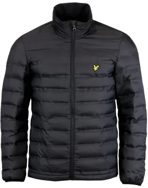 Lyle & Scott Funnel Neck Wadded Jacket Black