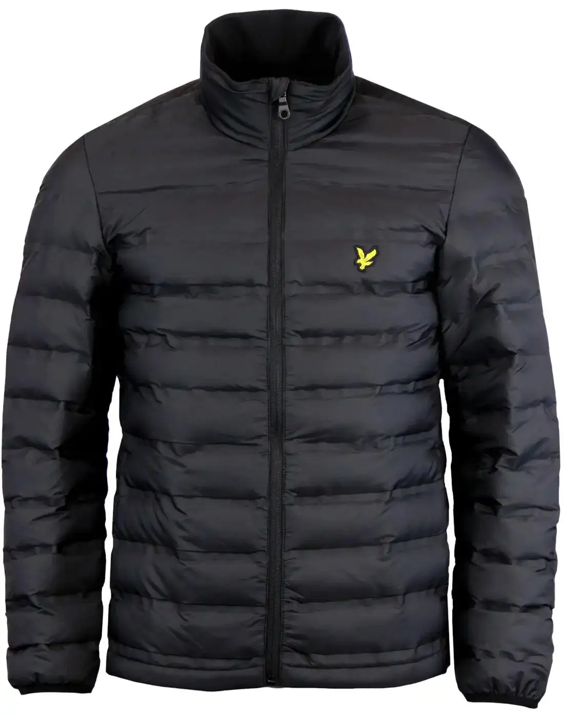 Lyle & Scott Funnel Neck Wadded Jacket Black