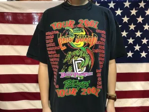 Lynyrd Skynyrd 2001 Deep Purple - Ted Nugent  Nth American Tour Concert Original Vintage Rock T-Shirt