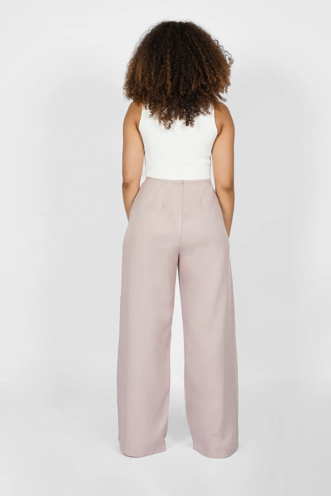 Lyocell Curvy Wide Leg Pants