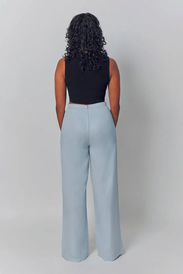 Lyocell Curvy Wide Leg Pants